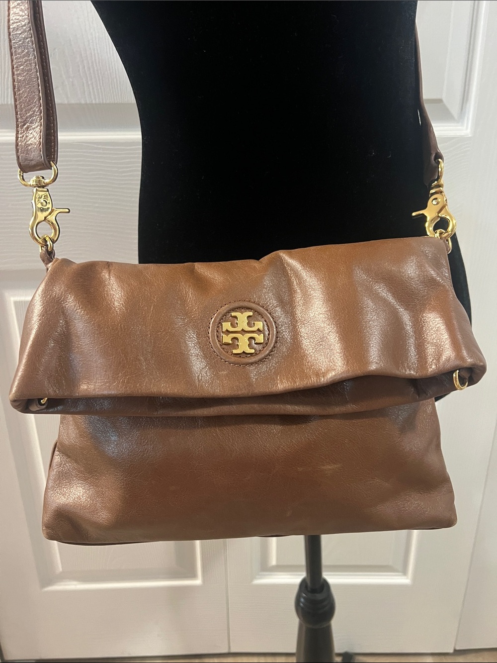 Tory Burch Vintage Dena Foldover Clutch Handbag